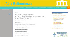 Desktop Screenshot of abjakultuurimaja.ee